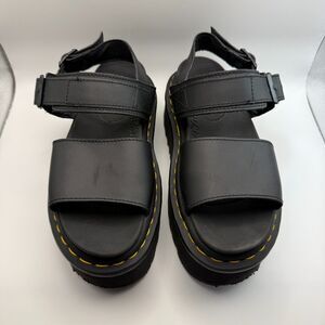 Dr. Martens Voss Quad Black Platform Women’s Sandal US Size 6 Strap Open Toe